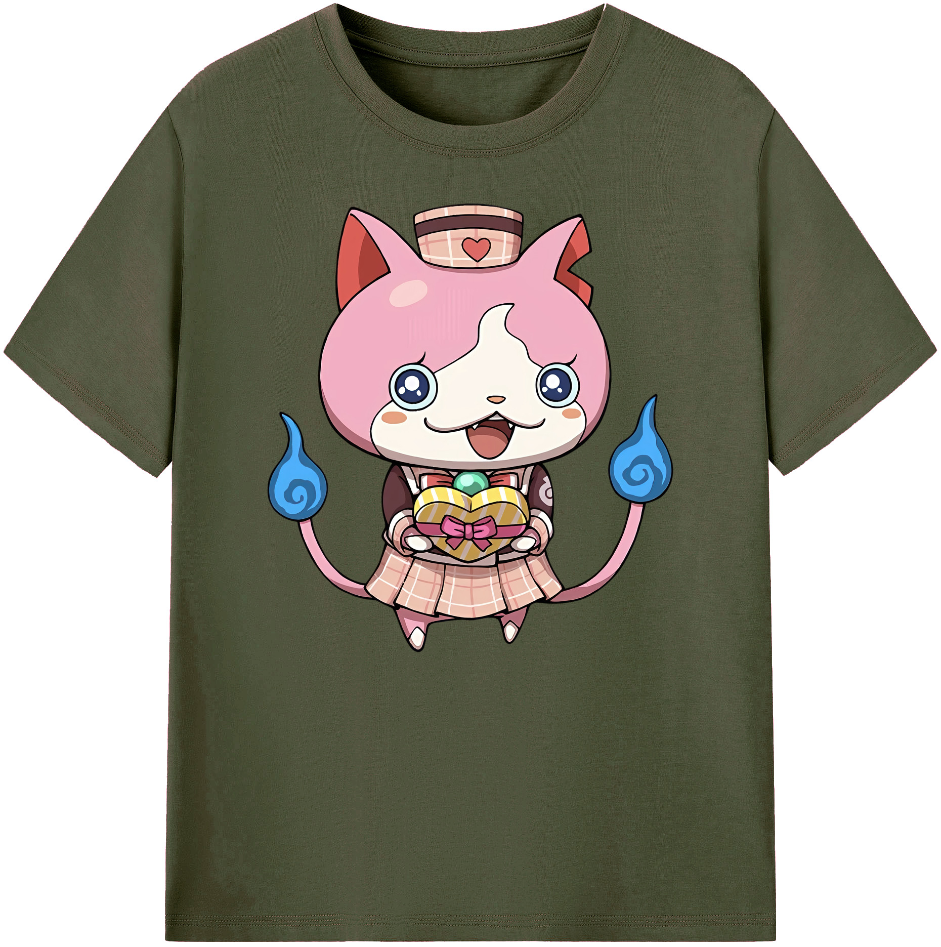 （画像用） 妖怪ウォッチ Yo-kai Watch 綿100％ メンズ半袖Tシャツ｜肌触りやわらか＆通気性
